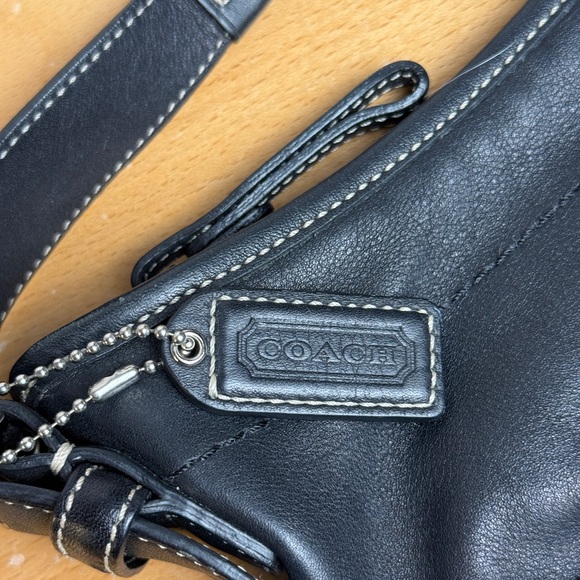 Vintage Old Coach 9541 Small Soho Hobo Shoulder Bag / Handbag -Black Leather - Picture 3 of 6